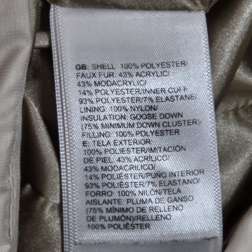 The North Face 600 Goose Down Belted Faux Fur Hood Puffer Jacket Womens Med A64M - Picture 7 of 10